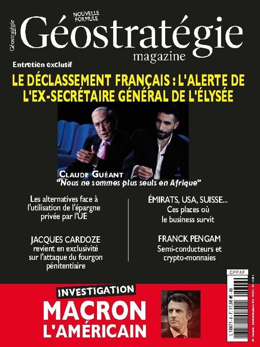 Title details for GEOSTRATEGIE MAGAZINE  by Entreprendre SA - Available